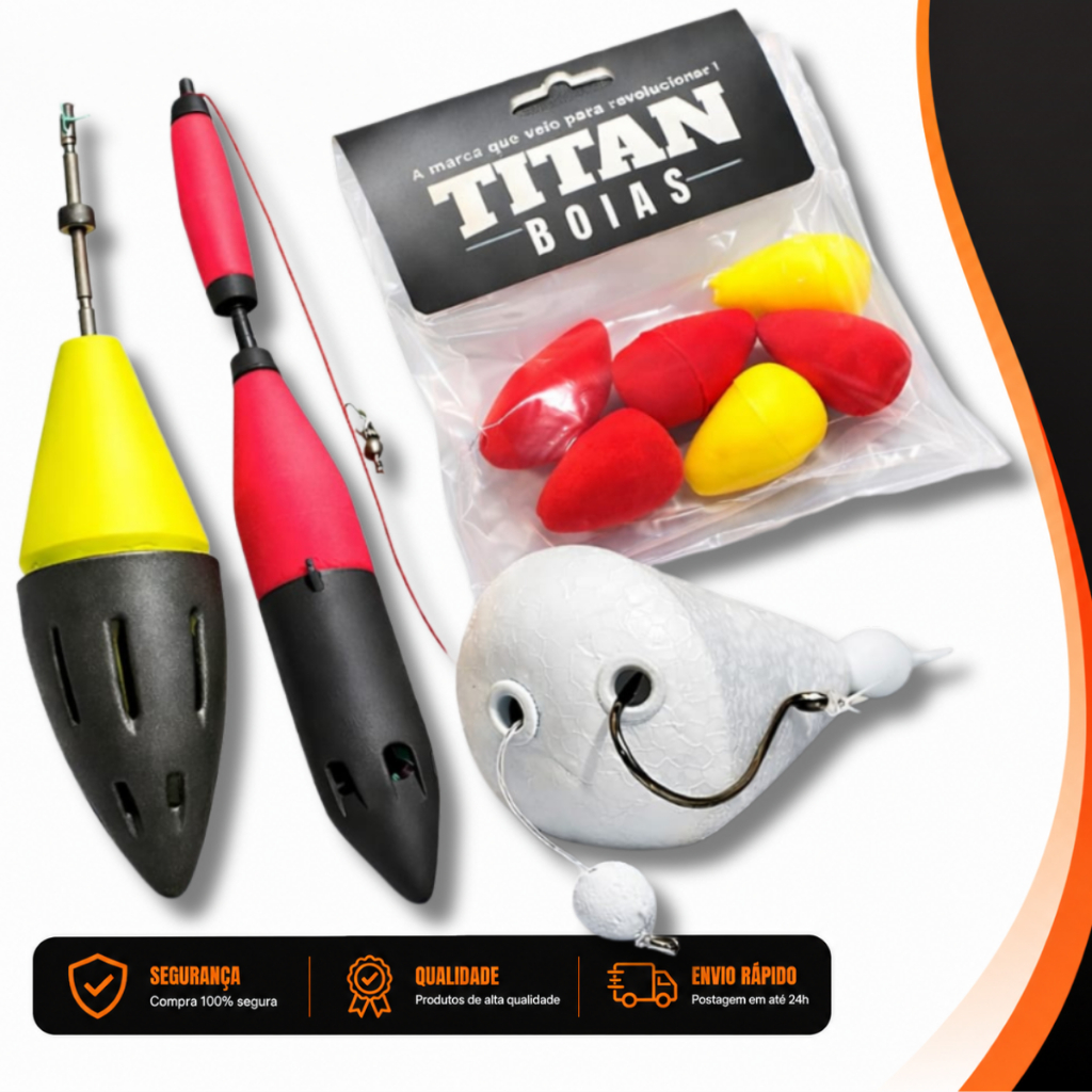 Kit Pescador Boias Para Pesca (Boia Pão 9g + Boia Guia N3 + Cascavel + Naja)