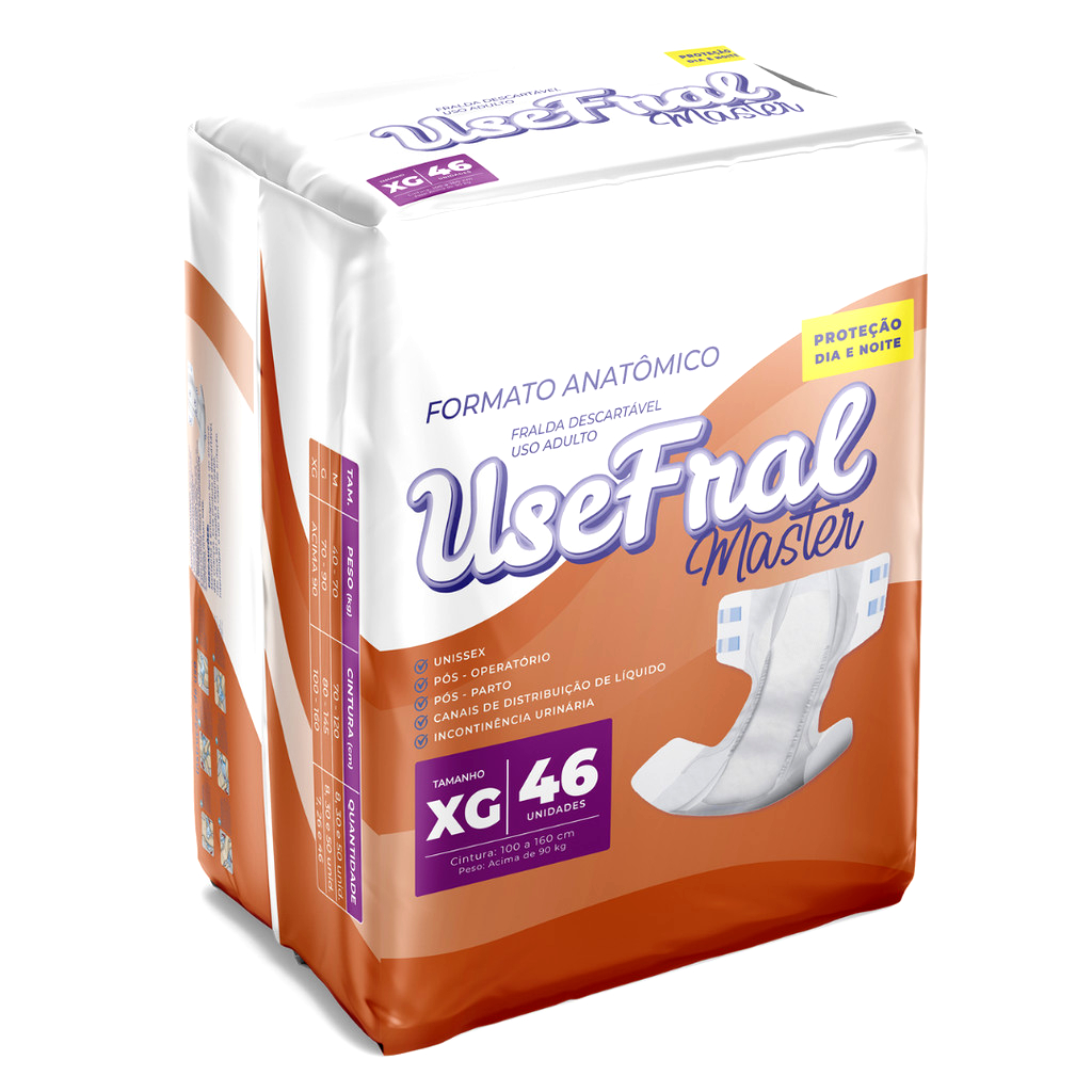 FRALDA GERIATRICA ADULTO USEFRAL HIPER XG 46 UNID  - Entrega Rápida