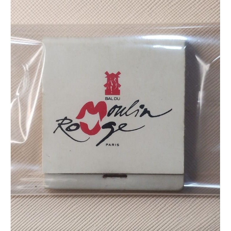 Fósforo Vintage Moulin Rouge Paris Anos 80 Cabaré Francês mais famoso do mundo - Raridade .
