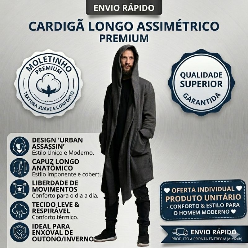 Blusa Moleton Masculina Cardigan Sobretudo Casaco De Frio Agasalho Feminina Jaqueta Kimono Longo Swag Alongado Sueter
