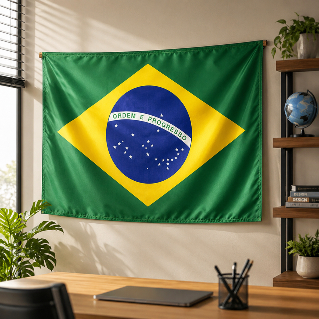 Bandeira do Brasil 150x90cm Copa do Mundo