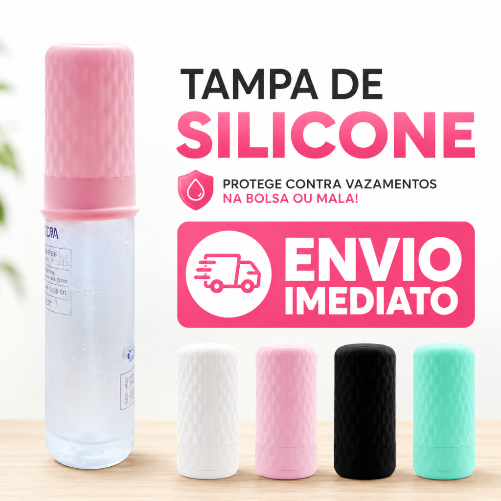 Tampa Silicone Anti Vazamento 3 Unidades Elástica Para Shampoo Frascos Viagem Skin Care Academia