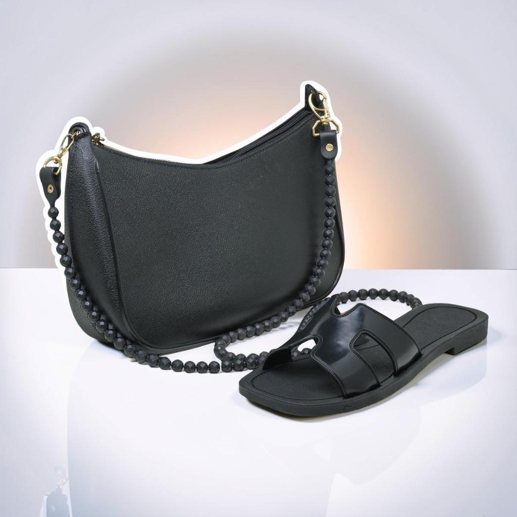 Kit Flat Feminino com Bolsa Baguete e Rasteirinha Confortável - MK | Boutique