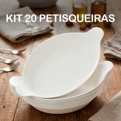 Kit 20 Petisqueira Barquinha Canoa Petiscos Churrasco Festa Frios Para Servir Amendoim Caldo Branca - Kaziva