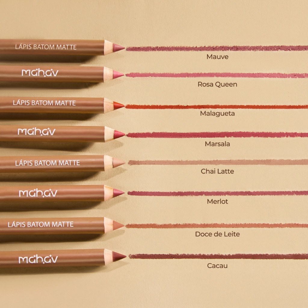￼Lápis Batom Matte Lip Fusion Dia a Dia Mahav