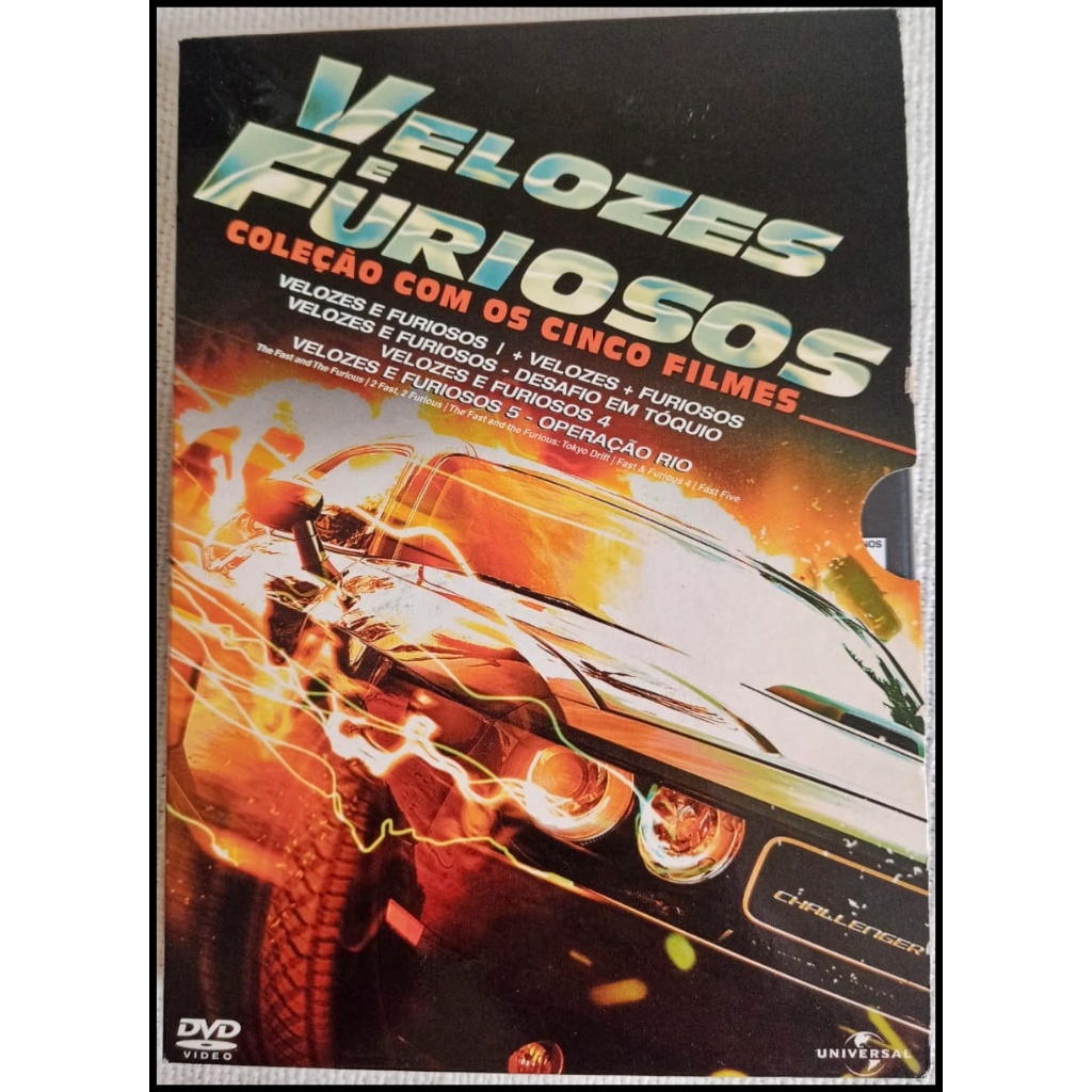 Box DVD Coleção Velozes e Furiosos com 6 Filmes - Originais