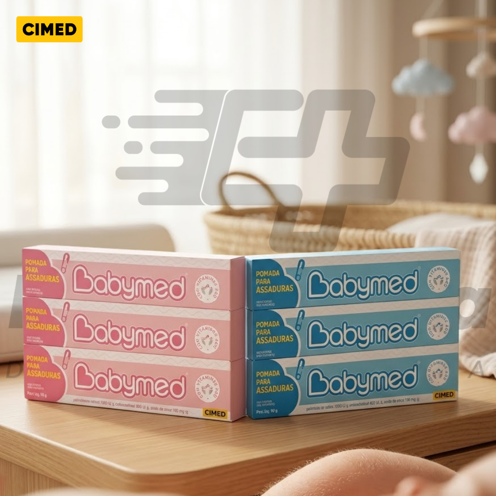 Kit Creme pomada para assadura bebê criança Babymed Cimed 45g