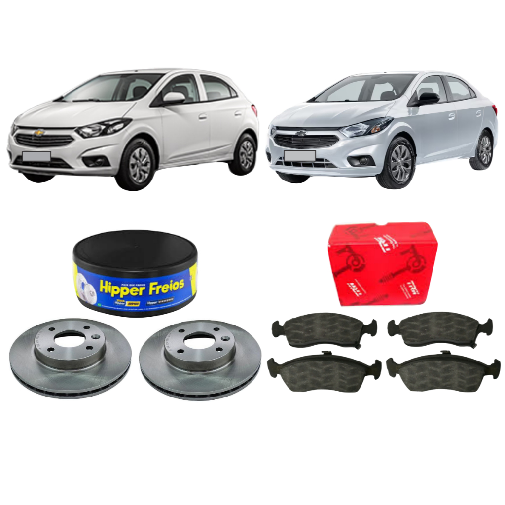 Kit Disco Dianteiro + Pastilha De Freio Joy Plus 1.0 2019 A 2023 Hipper Freios Trw