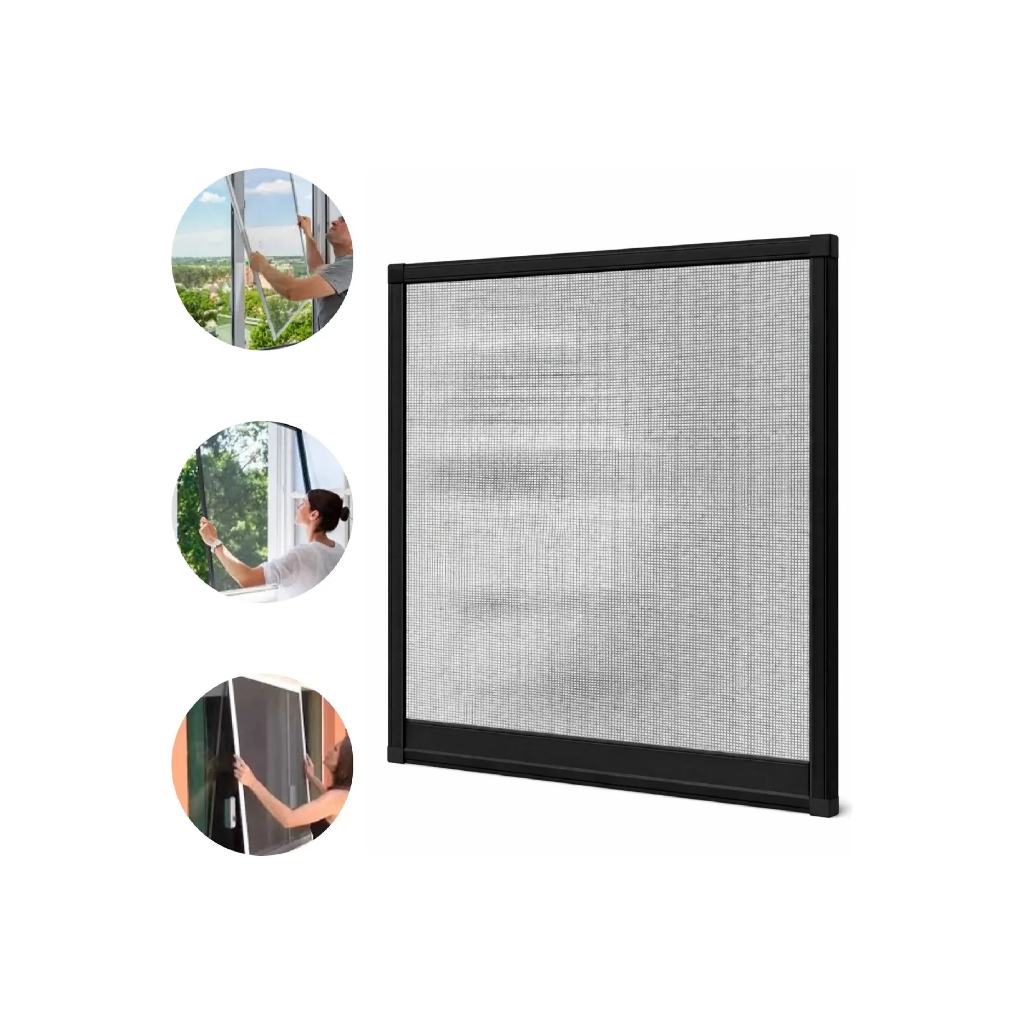 Tela Mosquiteira De Aluminio Kit Perfil Para Janela 60x60