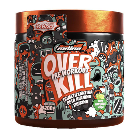 Pré Treino OverKill 200g C/ Cafeína 40 Doses - New Millen