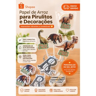 Papel de Arroz - Pirulitos - Doces - Decorações
