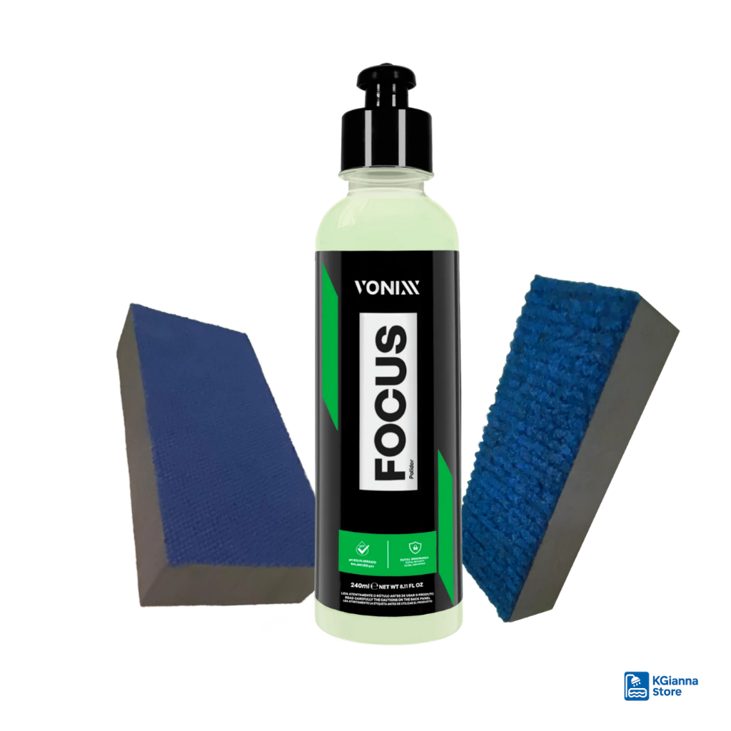 Kit Vonixx Remove Manchas e Marcas D'Água Vidros Focus 240ml Taco Carpete Taco Lona