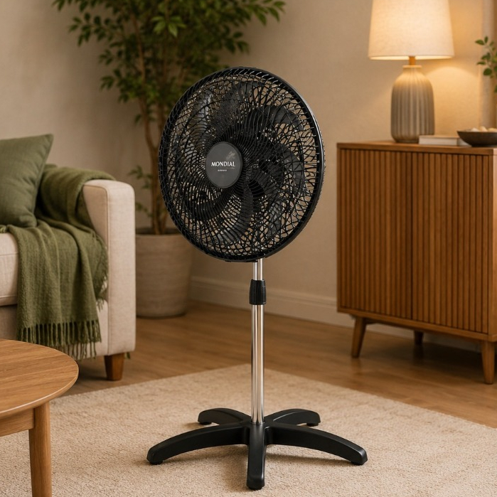 Ventilador de Coluna Eco Titanium 60cm Oscilante Silencioso 127V Domina Potente