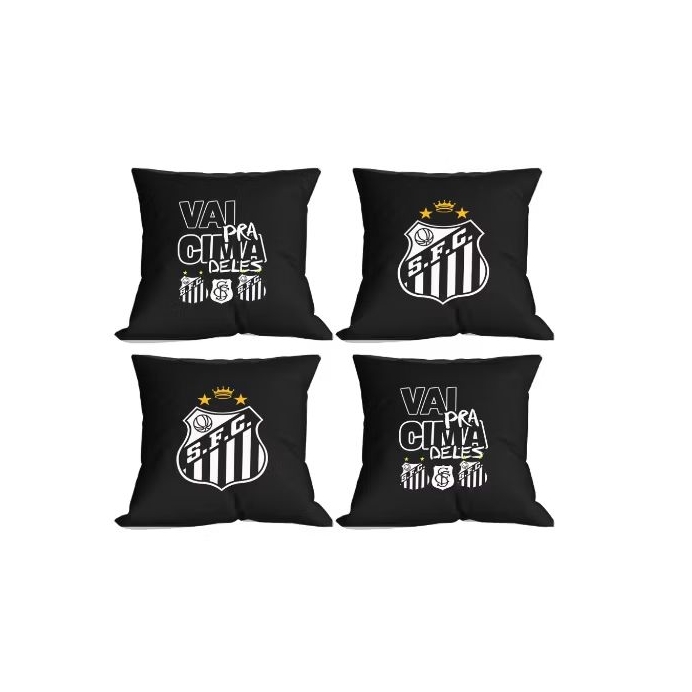Kit com 4 Capas de Almofada 40x40 – Tema Times — imagem 2 de 2