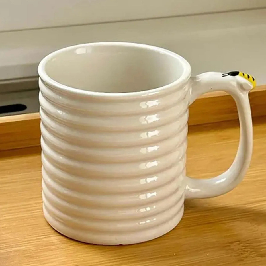 Imagem Caneca De Porcelana Para Chá Abelha Bee Hauskraft 300ml