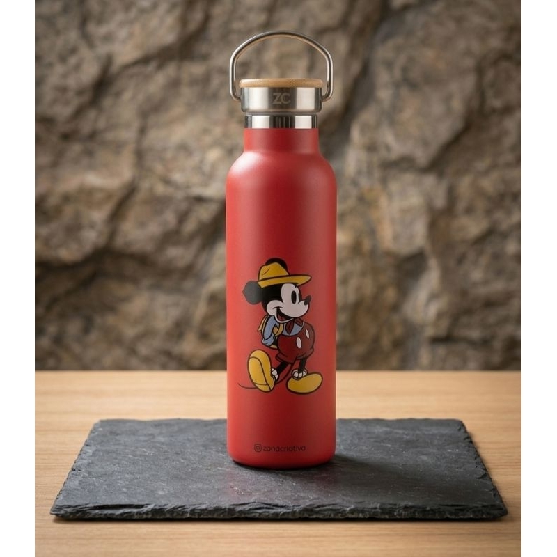 Garrafa Térmica Inox Mickey Escoteiro 600ml - Oficial.