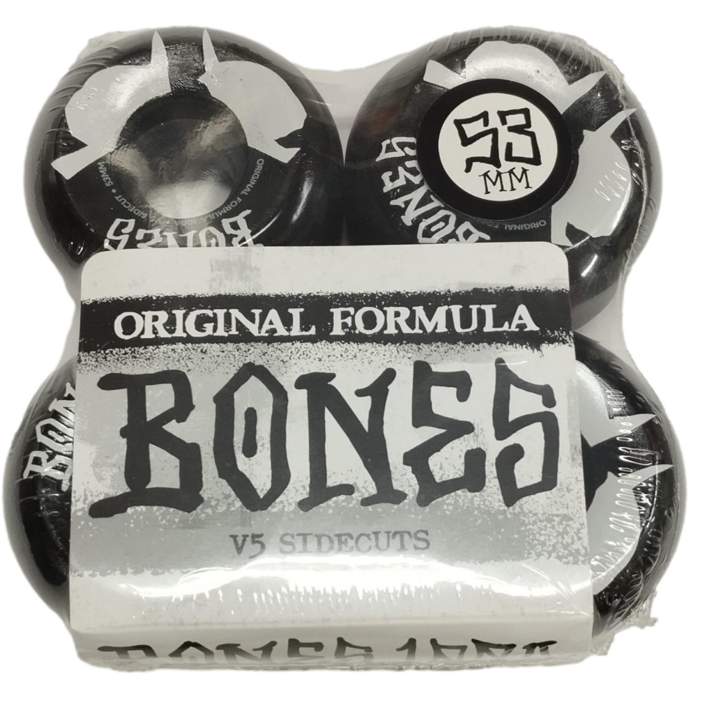 Roda Bones 53mm 100a V5 Sidecuts OG Formula Original Skate - Skateboard