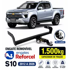 Engate Reboque Removível GM S10 2012 a 2026 1.500kg