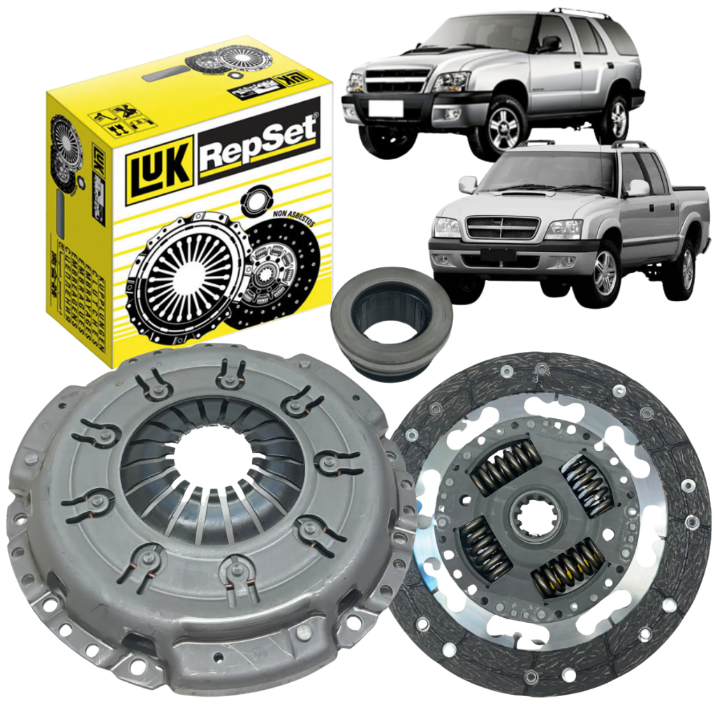 Kit Embreagem + Rolamento Original Luk S10 / Blazer 2.4 2001 2002 2003 2004 2005 2006 2007 Até 2011