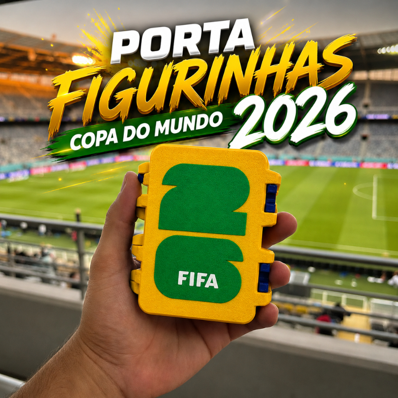 Caixa porta figurinhas da Copa do Mundo 2026, Organize com segurança