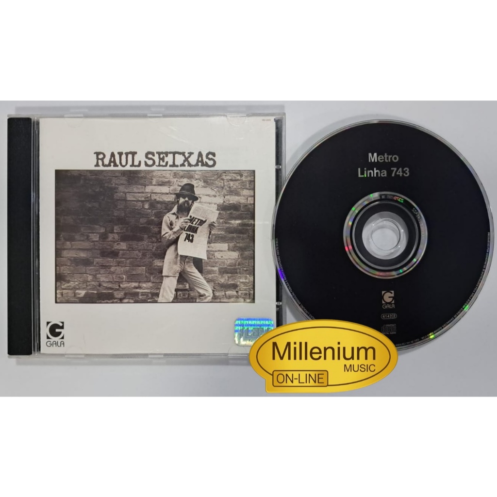 CD Raul Seixas  Metrô Linha 743 - 1984 Original Gravadora Colecionador Ótimo Estado