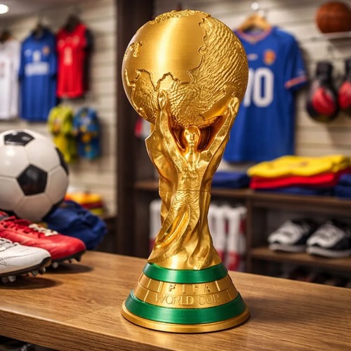 Trofeu Taça Da Copa Do Mundo Tamanho Real 37cm