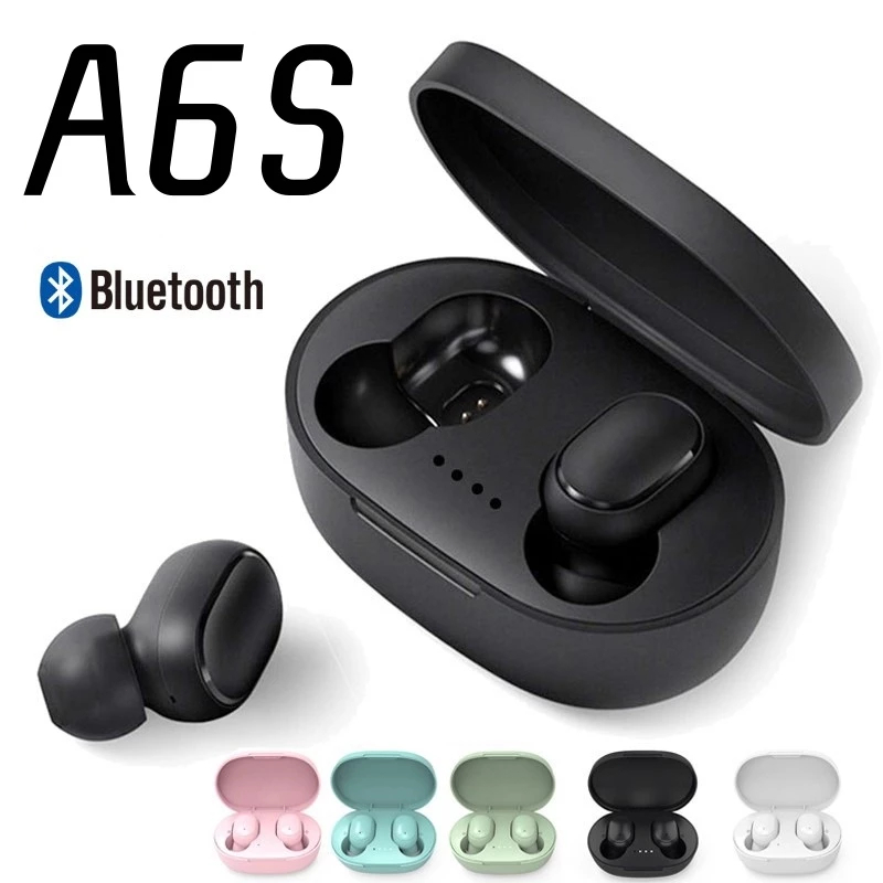 A6S TWS Fone De Ouvido Sem Fio Bluetooth 5.0 Estéreo Macaron Mini Fones Android Ios FLUX