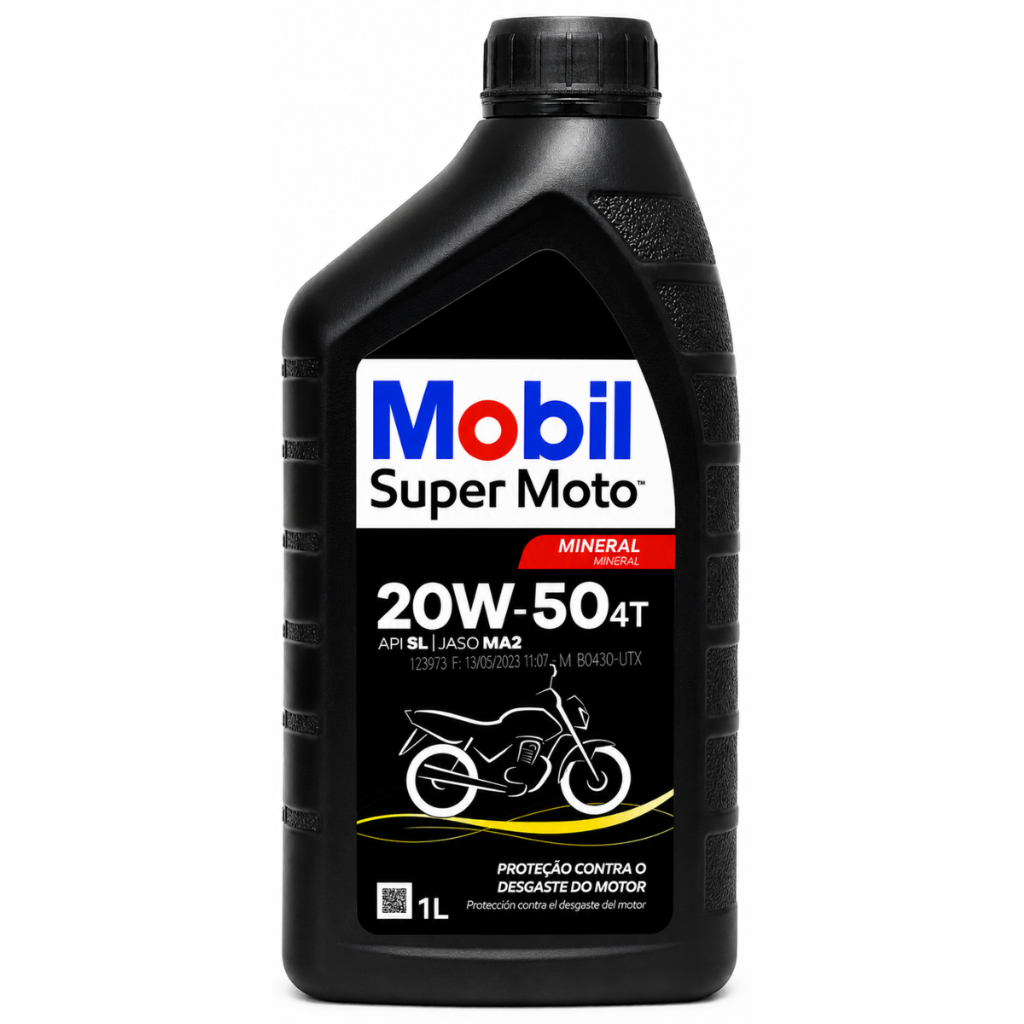Óleo Mobil Super Moto 20w50 4 Tempos Mineral 1l