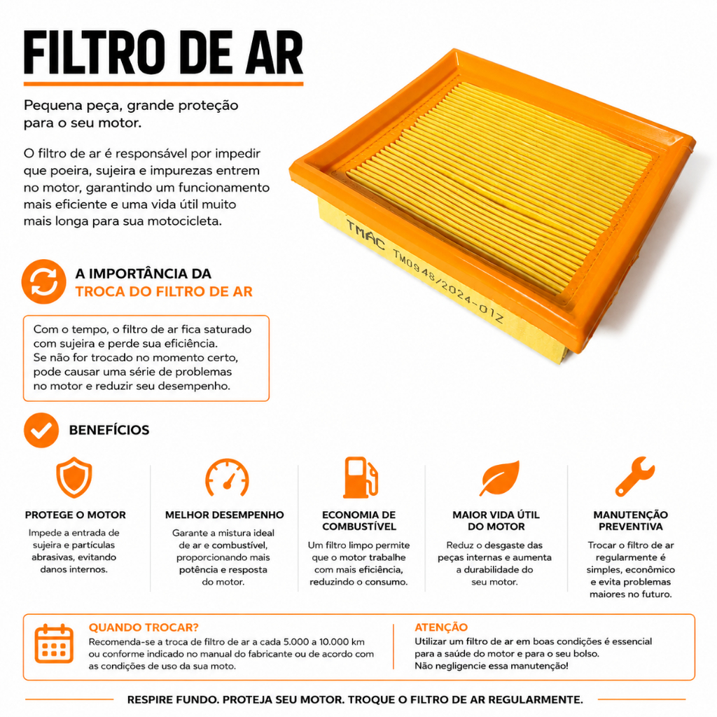Filtro De Ar Titan 150 Fan 125 2009 2010 2011 2012 2013 Bros 125 150 Xre 190 — imagem 2 de 2