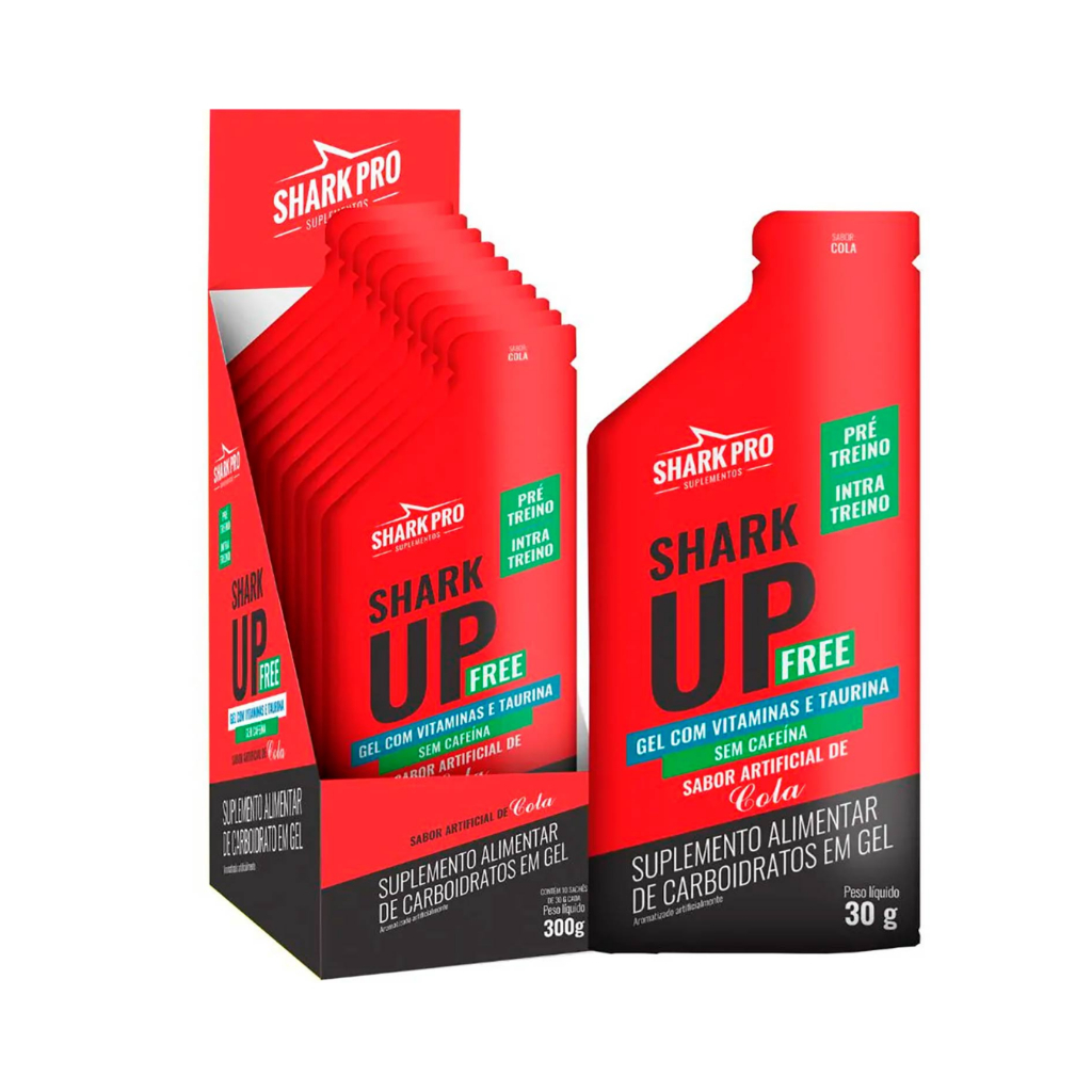 Shark Up Free Gel - 10 Sachês 30g - Shark Pro