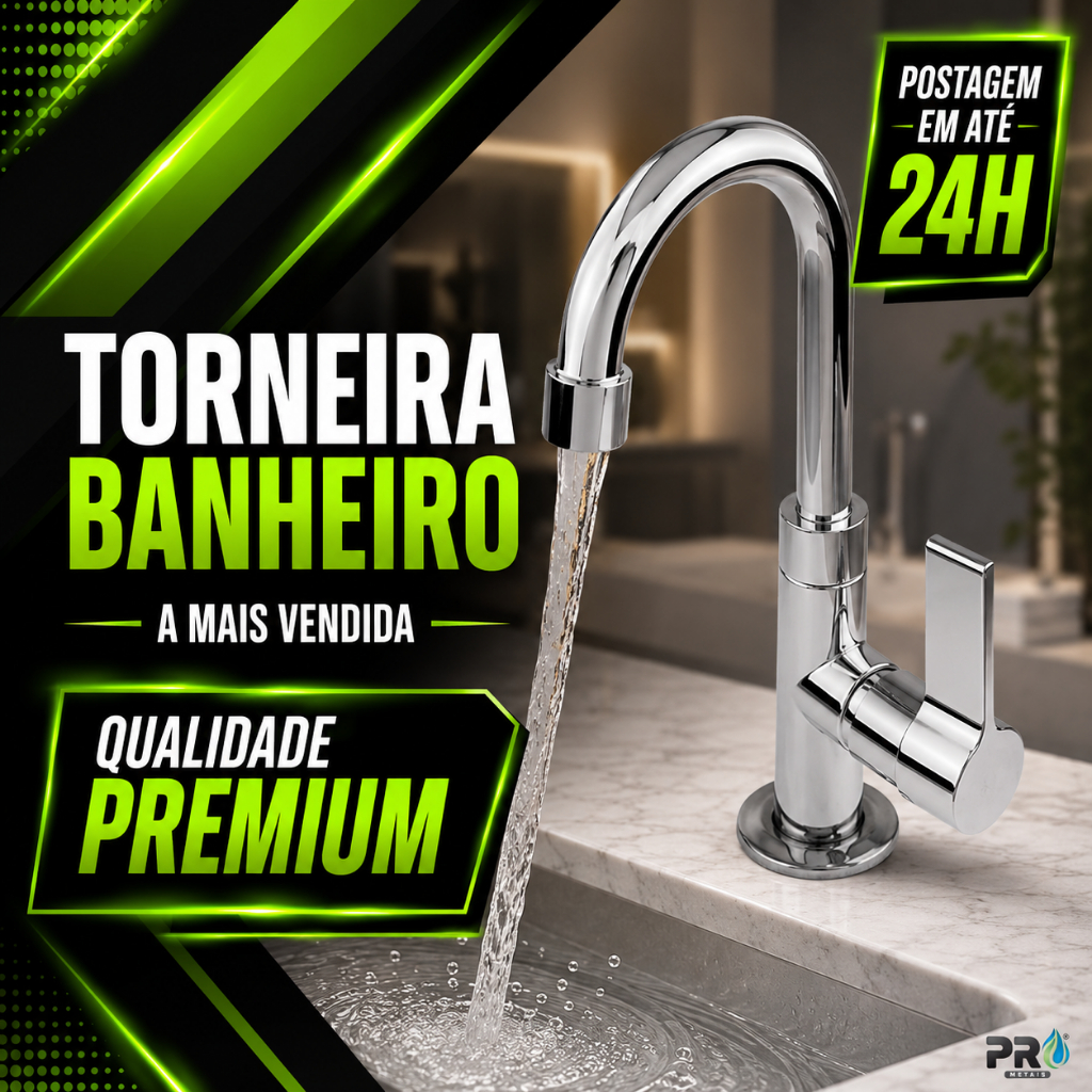 Torneira Banheiro Lavabo Cuba Sofisticada Cromada Abs Lavatório Lavabo Cozinha 1198 C-70 Cód. 1991