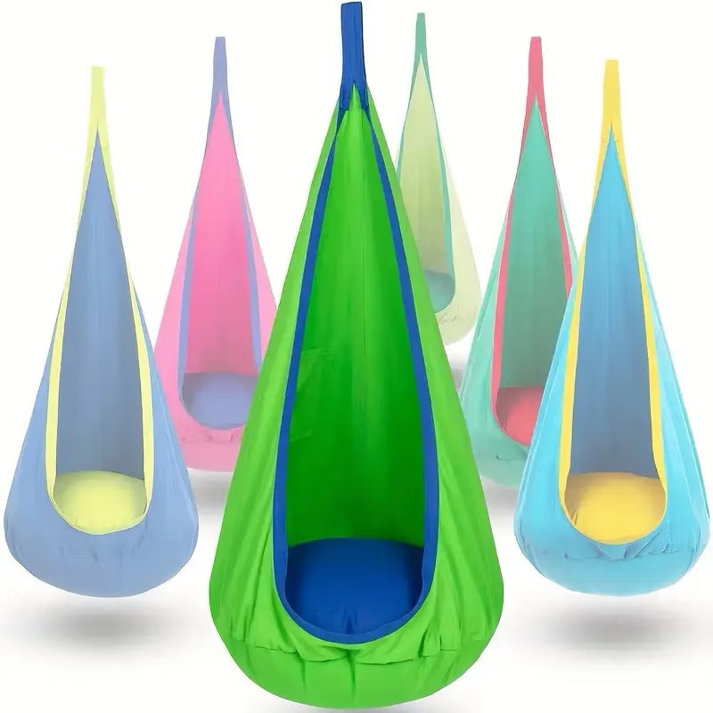 Balanço Sensorial Infantil para até 10 anos Azul Marinho e Infantil Pink