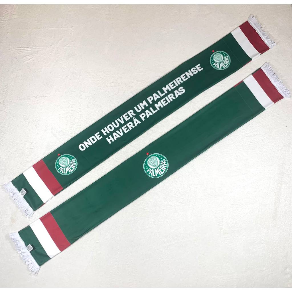 Cachecol Palmeiras Dupla Face Mod.01 MOD.NOVO
