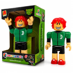 Boneco Robin Hood Oficial 20cm Articulado CreativeBlox Blox Royale Gamer Licenciado +3 Anos