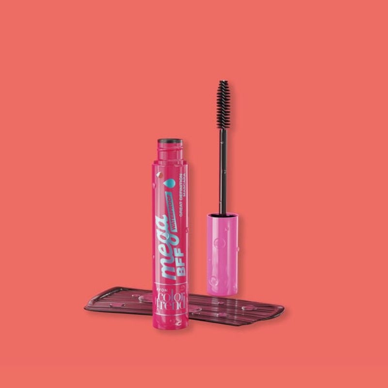 Máscara Para Cílios Avon Mega BFF Rímel A Prova D'água 7 ml