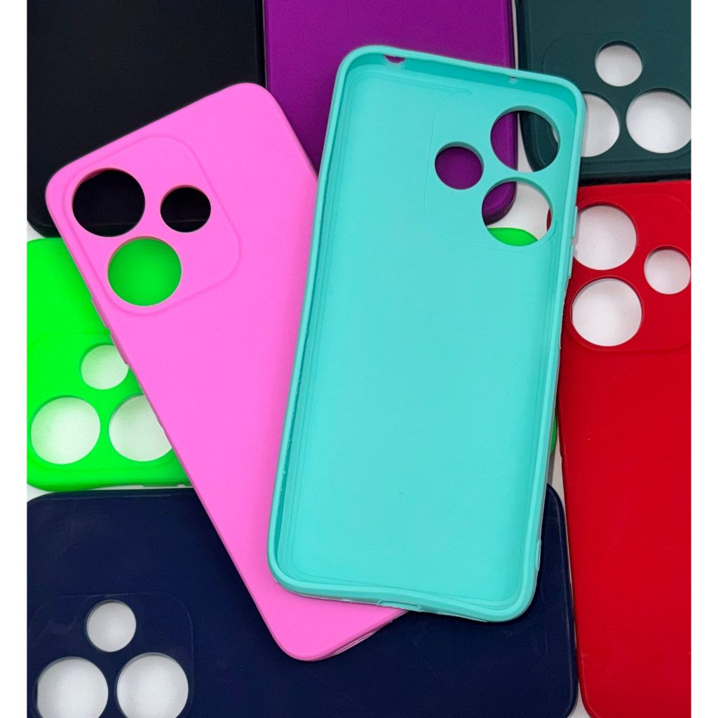 Capa para Xiaomi Redmi 13 Silicone com Interior Aveludado Macia TPU Premium