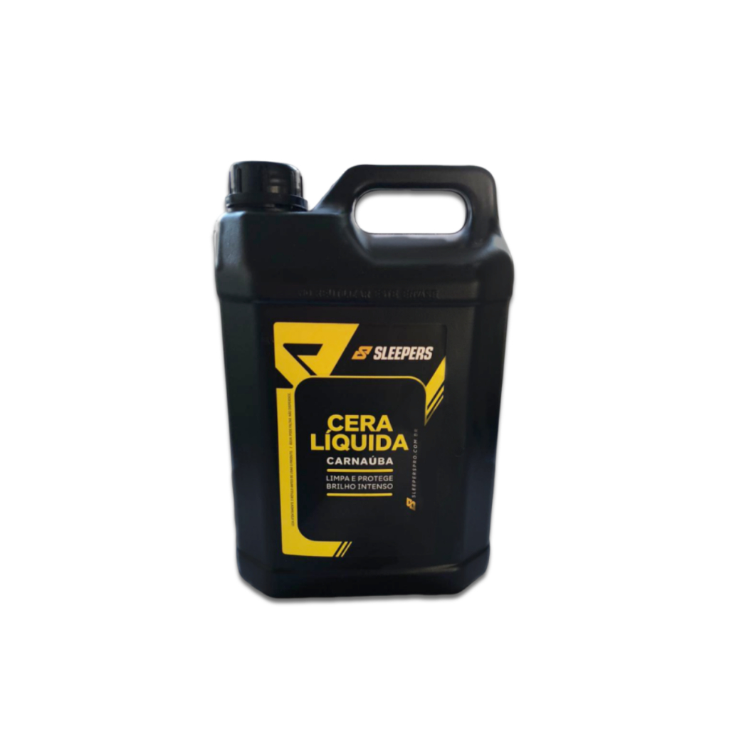 Cera Automotiva Líquida Carnaúba 5 Litros Brilho Intenso Proteção Carro Sleepers