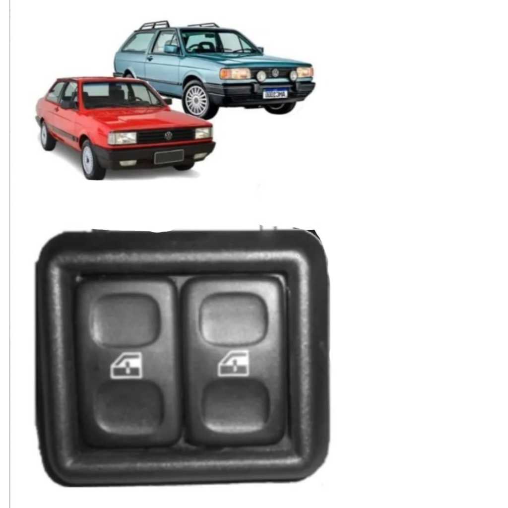 Interruptor + Moldura Botao Vidro Eletrico Gol Parati Saveiro Santana 1988 ate 1994 3259598551