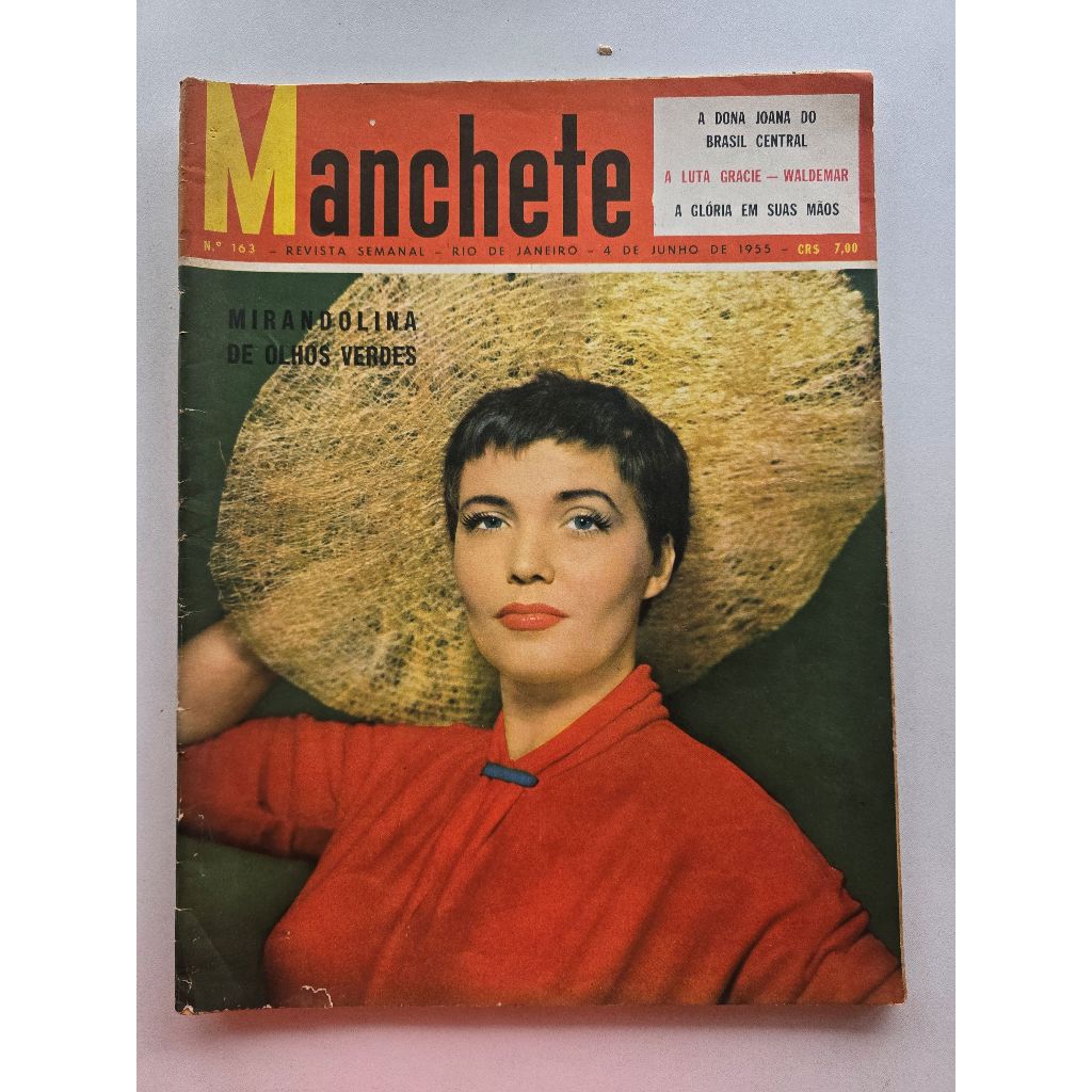 Revista Manchete Nº 163 - Jun/1955 - Helio Gracie X Waldemar / Vasco / Fluminense