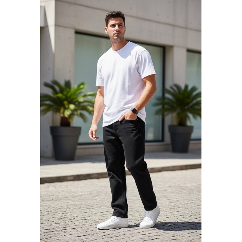 Kit3 Calças Jeans Masculina Premium Skinny Corte tradicional Basico com Lycra Lavagem Claro Escuro ou Preto