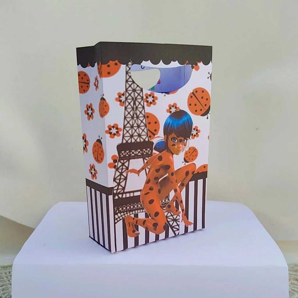 Kit Sacolinha Surpresa Festa Infantil Personalizada LADY BAG Lembrancinhas Aniversário PEGUE E MONTE