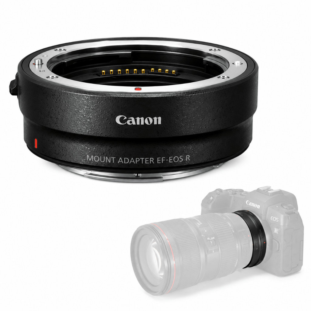 Adaptador Canon EF-EOS R para Montagem de Lente EF/EF-S em Câmeras EOS R