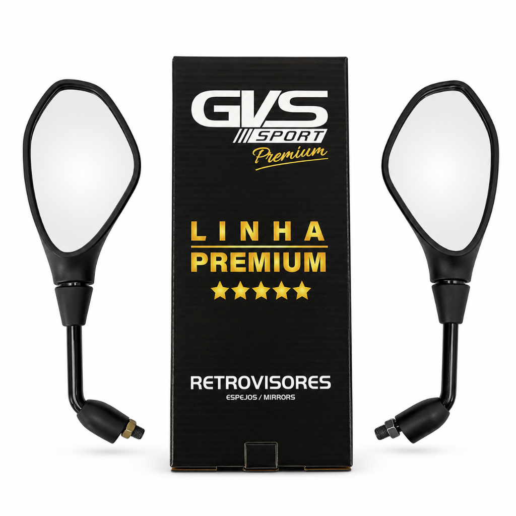 Retrovisor Bmw F800 Gs650 Fixo Lente Convexa Para Moto Yamaha Gvs Par