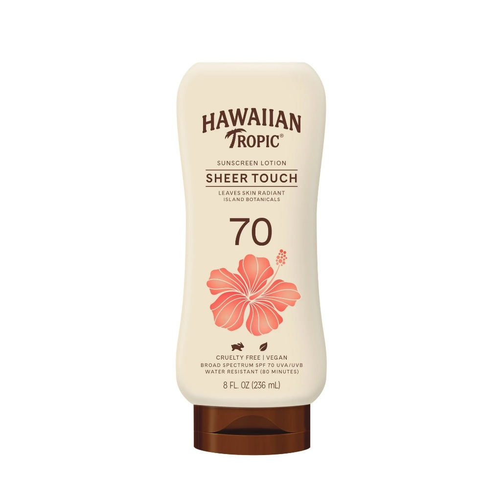 Loção Protetora Solar Hawaiian Tropic Sheer Touch, FPS 70, 236ML