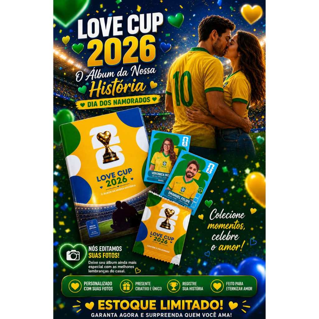 ÁLBUM DIA DOS NAMORADOS | COPA DO MUNDO - MEMORY CUP - Copa do Mundo - Memory Cup