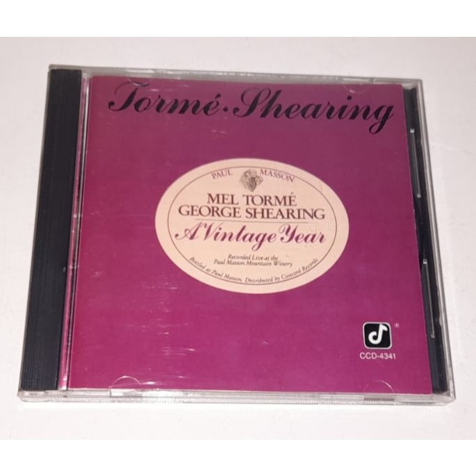 Cd Importado - Mel Tormé & George Shearing - A Vintage Year - Concord Records - Usa - 1988 - Em Muito Bom Estado