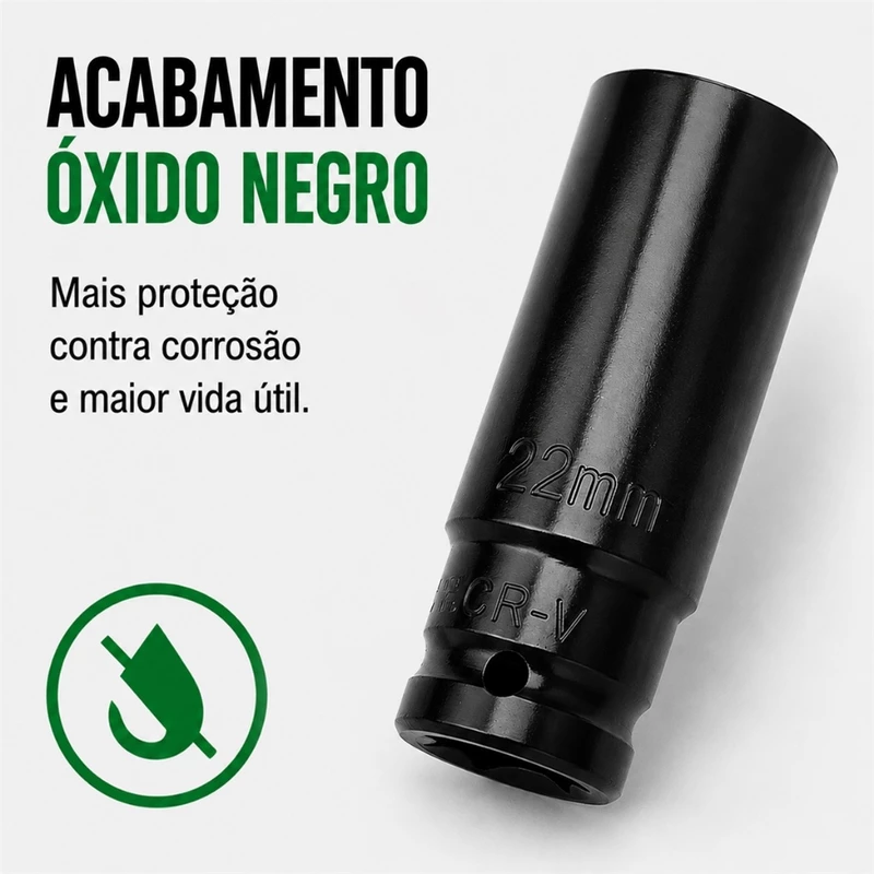Conjunto de Soquete de Impacto Longo 1/2 de 8 a 32mm — foto 7