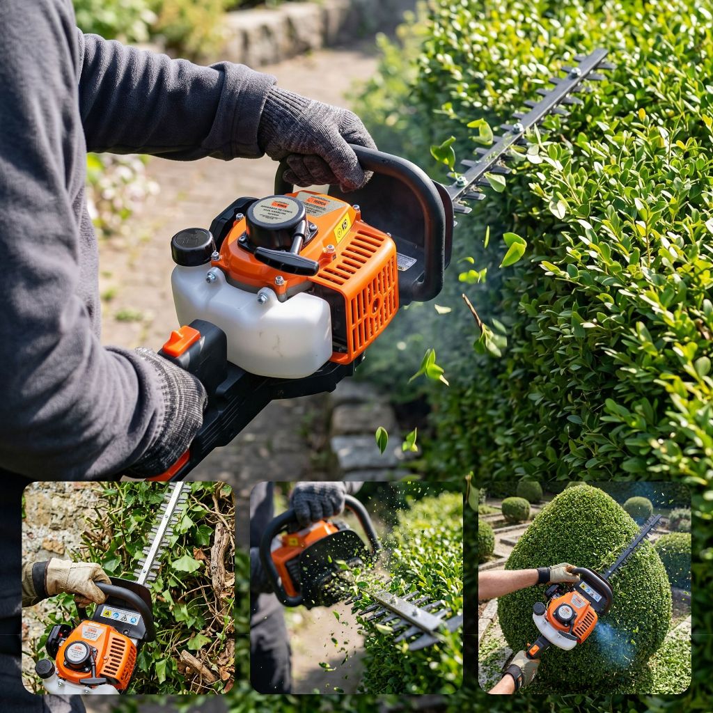 Podador Aparador Cerca Viva 26cc Terra 2 Tempos 1800rpm + Luvas E Acessórios