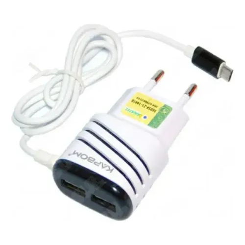 Carregador V8 Turbo 5.1A 2 USB Bivolt Carregamento Rápido Android Samsung Motoro