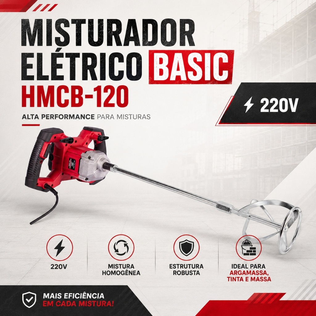 Misturador Elétrico Basic HMCB-120 220V Cortag